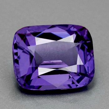 8x6.5 mm Cushion {1.60ct} Top Luster Natural Intense Purple Spinel [Flawless-VVS]