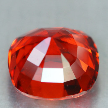 5.00 mm Cushion 0.75ct Superb Luster Natural Intense Orange Red Spinel [Flawless-VVS]