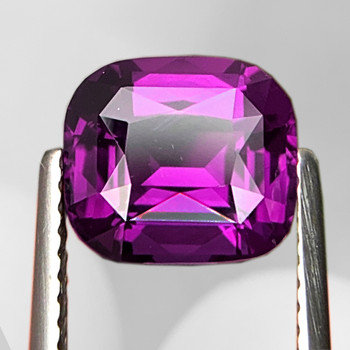 8x7 mm Cushion {1.82ct} Top Luster Natural Intense Grape Purple Spinel [Flawless-VVS]