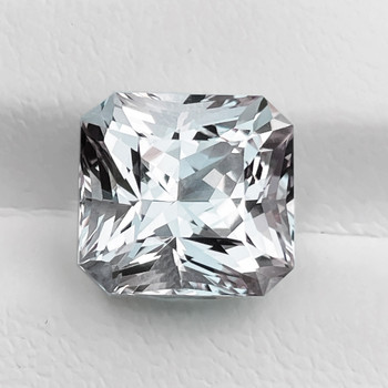 7x6 mm Octagon {1.55cts} Fire Luster Natural Blue White Aquamarine [Flawless-VVS]