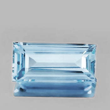 10x.5 mm Baguette {1.30ct} AAA Luster Natural Blue Aquamarine [Flawless-VVS]