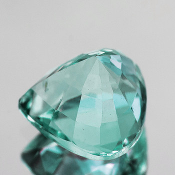 7.30 mm Pear {1.45ct} Brilliant Luster Natural Green Blue Aquamarine [VVS]