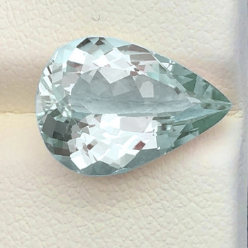 10x7 mm Pear {1.55ct} Brilliant Luster Natural Blue Aquamarine [Flawless-VVS]