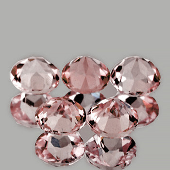 4.00 mm Round 5 pcs Superb Luster Natural Golden Pink Morganite [Flawless-VVS]
