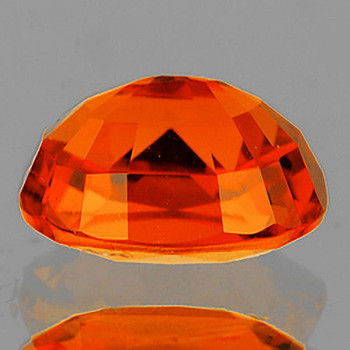 6.5x5 mm Oval {1.10ct} AAA Luster Natural Intense Orange Sapphire [Flawless-VVS]-AAA Grade