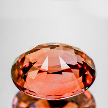6x5 mm Oval {0.85ct} AAA Luster Natural Intense Pink Orange Sapphire [Flawless-VVS]