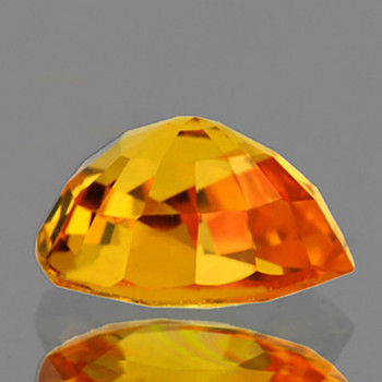 8x7 mm Pear {1.65ct} AAA Fire Luster Natural Top Yellow Sapphire [Flawless-VVS]-AAA Grade