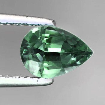 7x5 mm Pear {0.86ct} Top Luster Natural Blue Green Sapphire [Flawless-VVS]