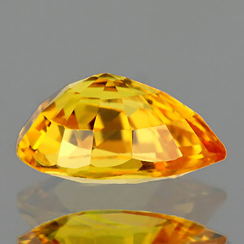 8x6 mm Pear {1.42ct} Fire Luster Natural Intense Yellow Sapphire [Flawless-VVS]-AAA Grade