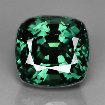 7.00 mm Cushion {1.96ct} Brilliant Natural Unheated Blue Green Sapphire [Flawless-VVS]-Top Grade
