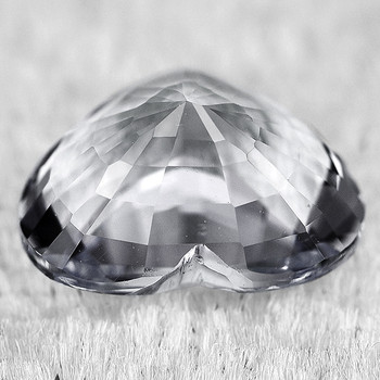 4.00 mm Heart 1 piece Top Luster Natural Blue White Sapphire [Flawless-VVS]