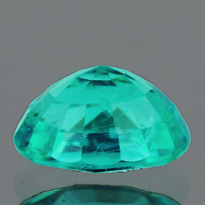 7x5 mm Oval 0.82ct Lustrous Zambian Natural Blue Green Emerald [VS-SI]