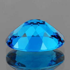 9x7 mm Oval 2.22cts AAA Luster Natural London Blue Topaz [Flawless-VVS]