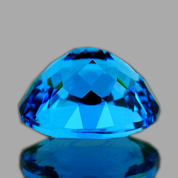 9x7 mm Oval 2.75cts AAA Luster Natural London Blue Topaz [Flawless-VVS]