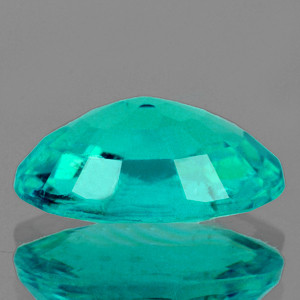 7x5 mm Oval {0.72ct} Lustrous Zambian Natural Blue Green Emerald [SI]