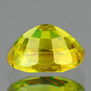6.5x5.5 mm Oval 1.02ct Superb Luster Rainbow Spark Natural Canary Yellow Sphene [VVS]