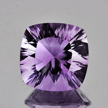 9.00 mm Cushion Concave 2.68cts AAA Fire Luster Natural Pink Purple Amethyst [Flawless-VVS]