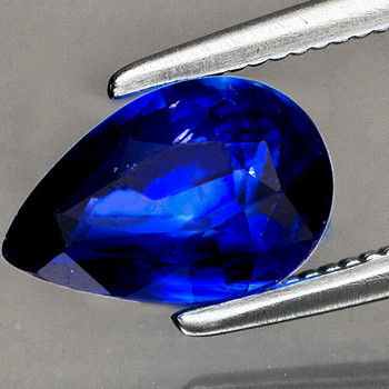 11x7 mm Pear {3.08ct} AAA Luster Natural SriLanka Royal Blue Sapphire [Flawless-VVS]-Free Certificate