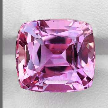 11.50 mm Cushion {9.30cts} AAA Luster Natural Intense Pink Kunzite [Flawless-VVS]