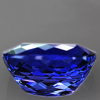 10x8mm Cushion 3.82ct AAA Luster Natural Superb D-Block Purple Blue Tanzanite [Flawless-VVS]-Top Color