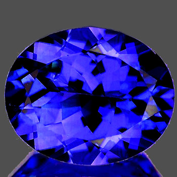 10x8 mm Oval {2.42cts} Top Luster Natural D-Block Purple Blue Tanzanite [Flawless-VVS]-Top Grade