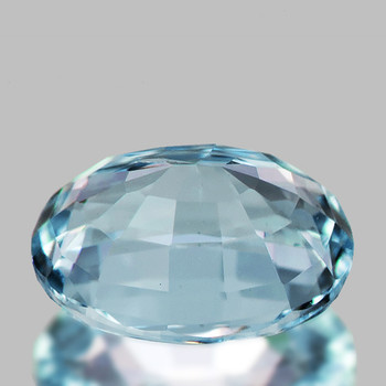 10x7.5 mm Oval {2.15ct} AAA Luster Natural Blue Aquamarine [Flawless-VVS]