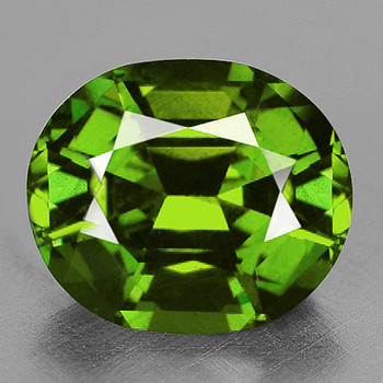 9.5x7.5 mm Oval {2.80ct} Top Luster Natural Intense Green Sapphire [Flawless-VVS]-Rare Size Top Clarity