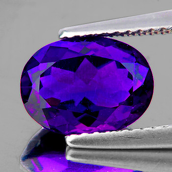 18x13 mm Oval {12.90cts} Superb Color Natural Royal Purple Amethyst [Flawless-VVS]