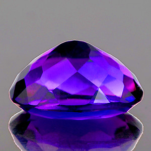 18x13 mm Oval {12.90cts} Superb Color Natural Royal Purple Amethyst [Flawless-VVS]