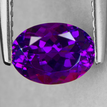 18x13 mm Oval {10.56cts} Superb Color Natural Royal Purple Amethyst [Flawless-VVS]