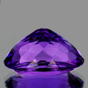 16x12 mm Oval {9.20cts} Superb Color Natural Intense Purple Amethyst [Flawless-VVS]