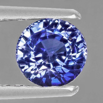 4.00 mm Round {0.42ct} Sparkling Natural Brilliant Bright Ceylon Blue Sapphire [Flawless-VVS]