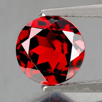 7.00 mm Round 1 piece Top Luster Natural Intense Red Mozambique Garnet [Flawless-VVS]
