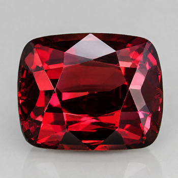 8.5x6.5 mm Cushion {2.70cts} Fire Luster Natural Vivid Raspberry Pink Rhodolite Garnet [Flawless-VVS]