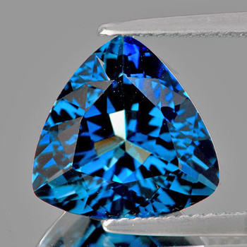 10.00 mm Trillion 1 piece Superb Luster Natural Intense London Blue Topaz [Flawless-VVS]