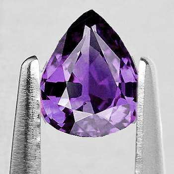 6x4.5 mm Pear {0.50ct} AAA Luster Natural Intense Purple Sapphire [Flawless-VVS]