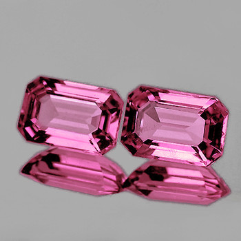 5x3 mm Octagon 2 pcs Top Luster Natural Pink Sapphire [Flawless-VVS]