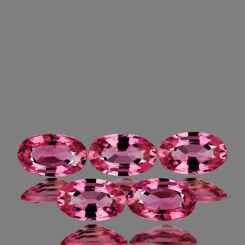 5x3 mm Oval 5 pcs Top Luster Natural Pink Sapphire [Flawless-VVS]