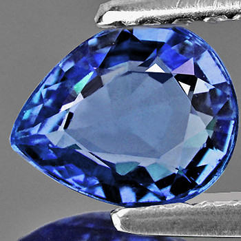 6.5x5.5 mm Pear 0.82ct Sparkling Natural Blue Sapphire [Flawless-VVS]