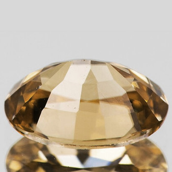 9.5x7 mm Oval {2.48ct} Top Fire Natural Unheated Intense Golden Zircon [Flawless-VVS]