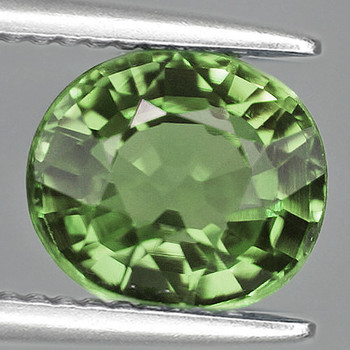 9x7.5 mm Oval {2.20ct} Sparkling Luster Natural Intense Green Tourmaline [Flawless-VVS]