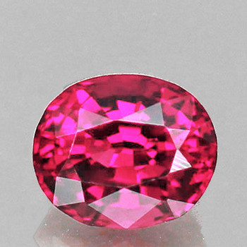9x7 mm Oval {2.08ct} Sparkling Natural Intense Raspberry Pink Tourmaline [Flawless-VVS]