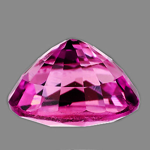 7.5x6.5 mm Oval {1.68ct} Sparkling Natural Intense Pink Tourmaline [Flawless-VVS]