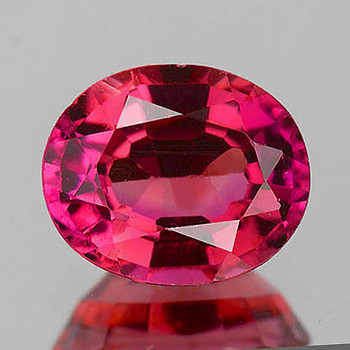 9x7 mm Oval {2.25ct} Sparkling Natural Intense Pink Tourmaline [Flawless-VVS]