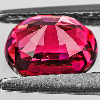 7.5x6 mm Oval {1.15ct} Top Color Natural Intense Pink RedTourmaline [Flawless-VVS]