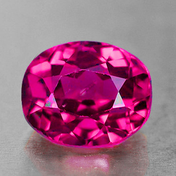 8x7 mm Oval {1.62ct} Top Color Natural Intense Rubellite Pink Tourmaline [Flawless-VVS]