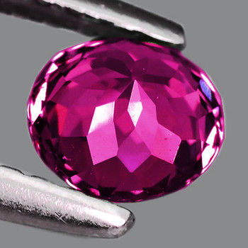 7x6 mm Oval {1.10ct} Top Color Natural Intense Rubellite Pink Tourmaline [VVS]
