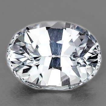 7x5 mm Oval {1.15ct} Superb Luster Natural SriLanka White Sapphire [Flawless-VVS]