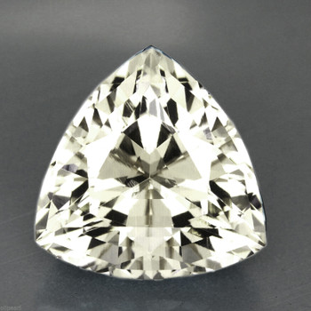 6.50 mm Trillion {1.10ct} Superb Luster Natural SriLanka Yellow-White Sapphire [Flawless-VVS]