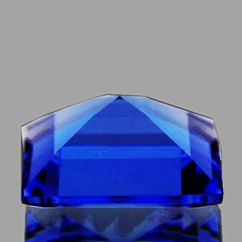 5.5x5mm Baguette {0.87ct} Top Luster Natural SriLanka Intense Corn-Flower Blue Sapphire [Flawless-VVS]